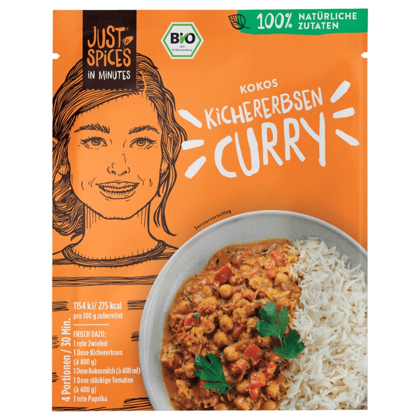 Just Spices Bio Kokos Kichererbsen Curry 33g